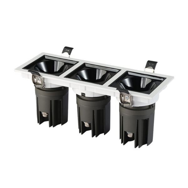 Square LED Ceiling Spotlight 2x10W for Retail Ceiling Applications