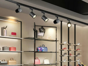 Retail Track Lighting Layouts for Flexible Merchandising Displays